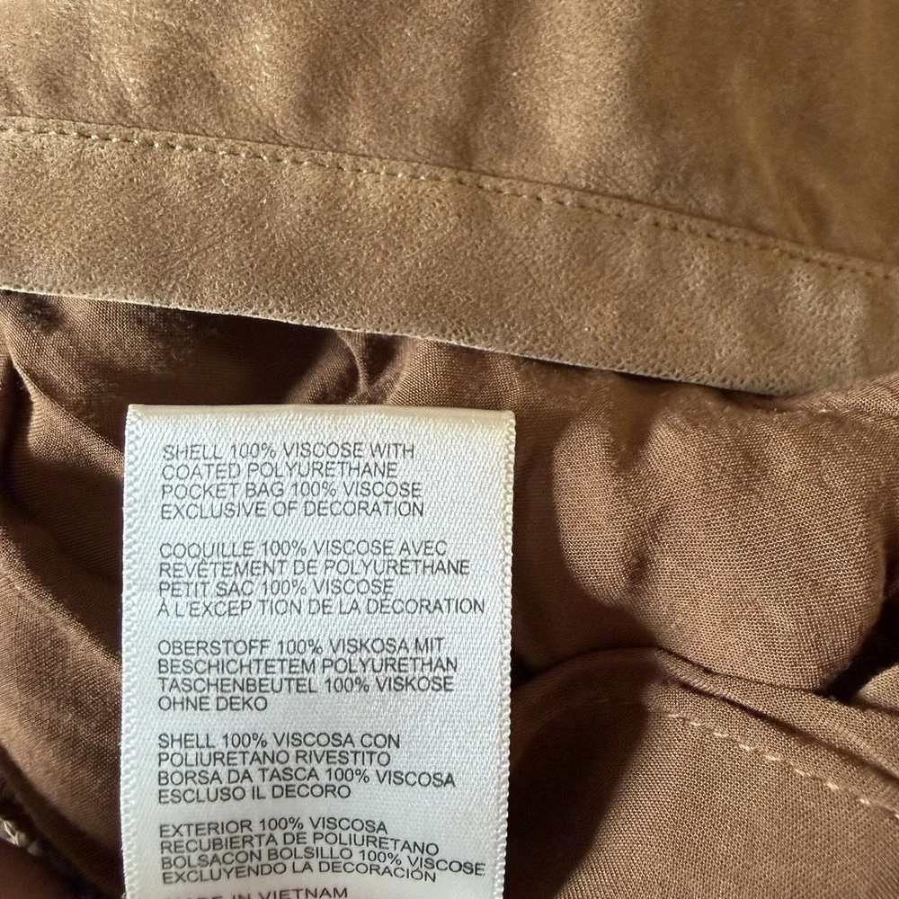 NWT Free People We The Free Paradise Found Suede Mini Skort Caramel Cafe Brown M